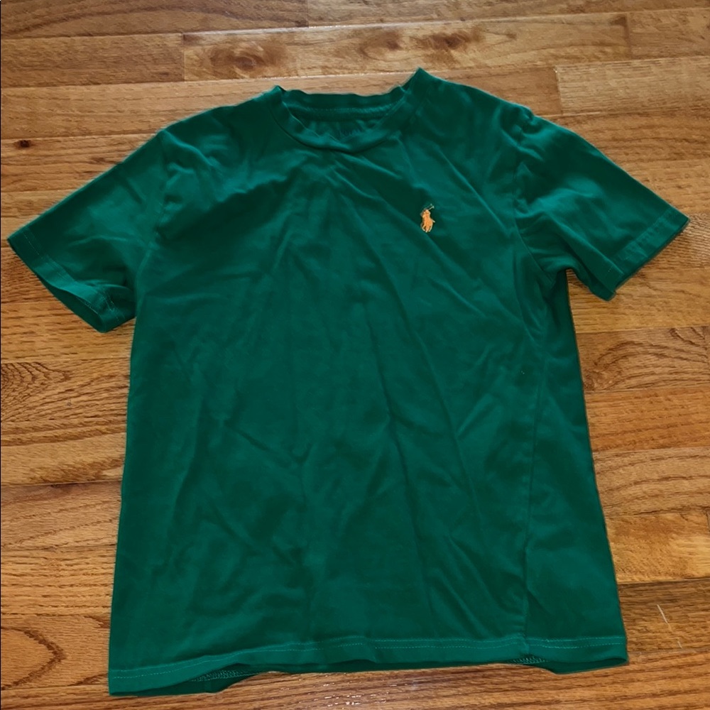 Green Polo T-Shirt with Iconic Logo